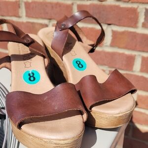 Brown Leather Sandals Made in Spain